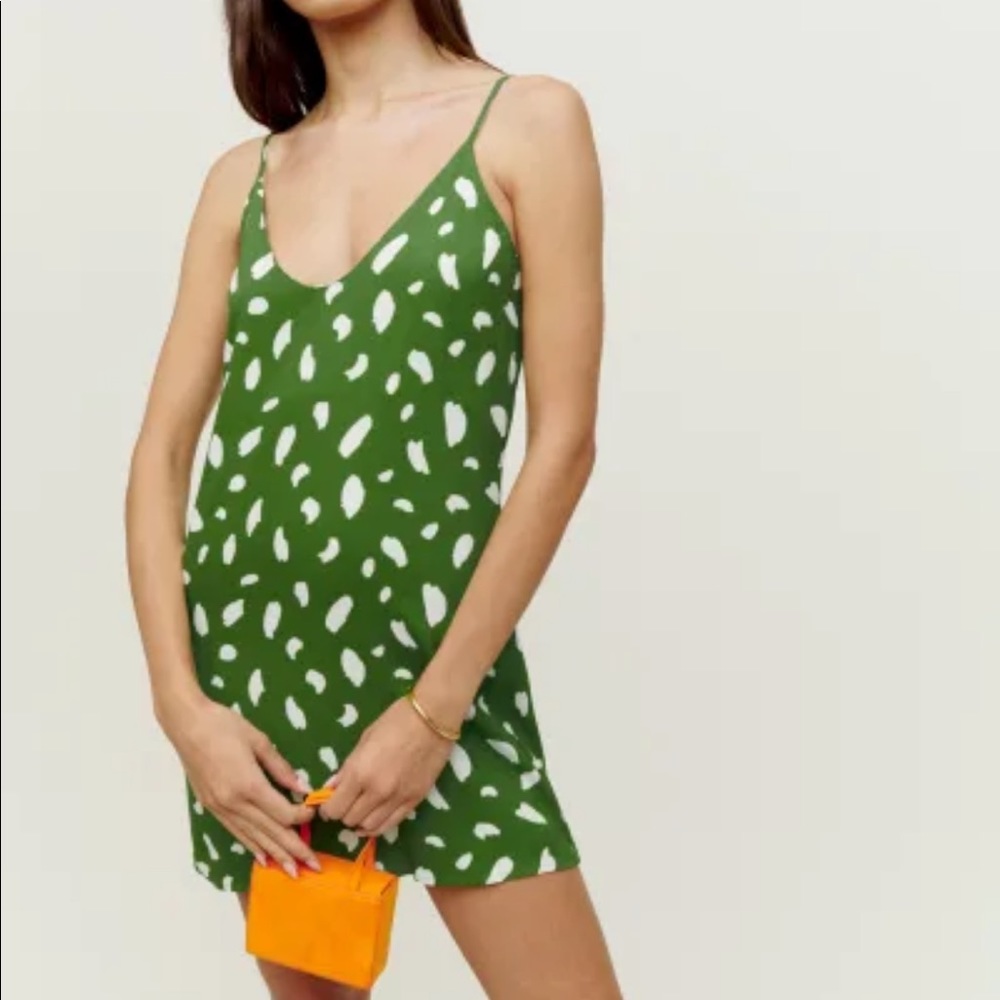 NWT Reformation Ventura Dress- green